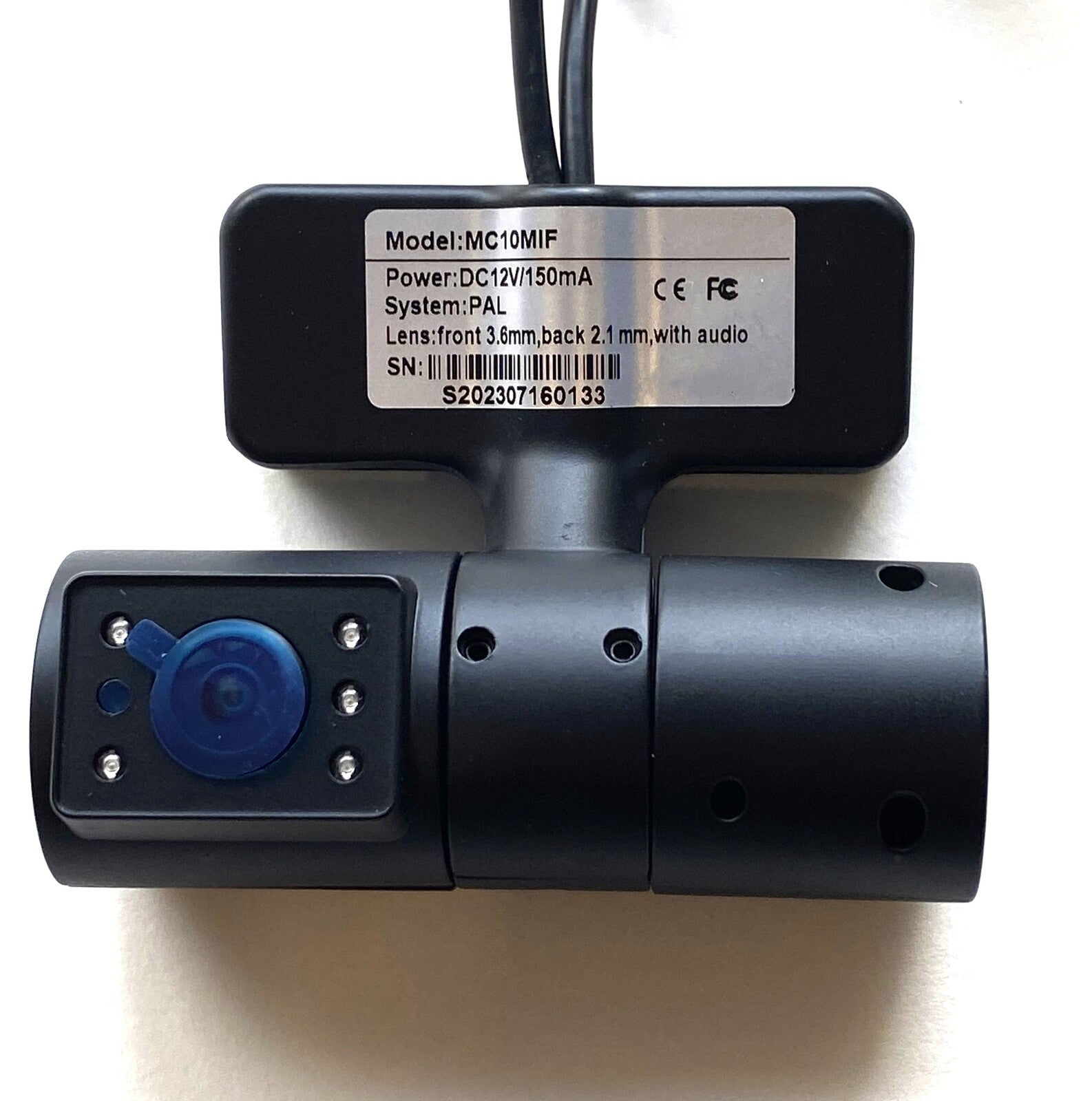 Mongoose MC10MIF (PAL) - AHD DUAL Mini Internal Cabin + Front View camera